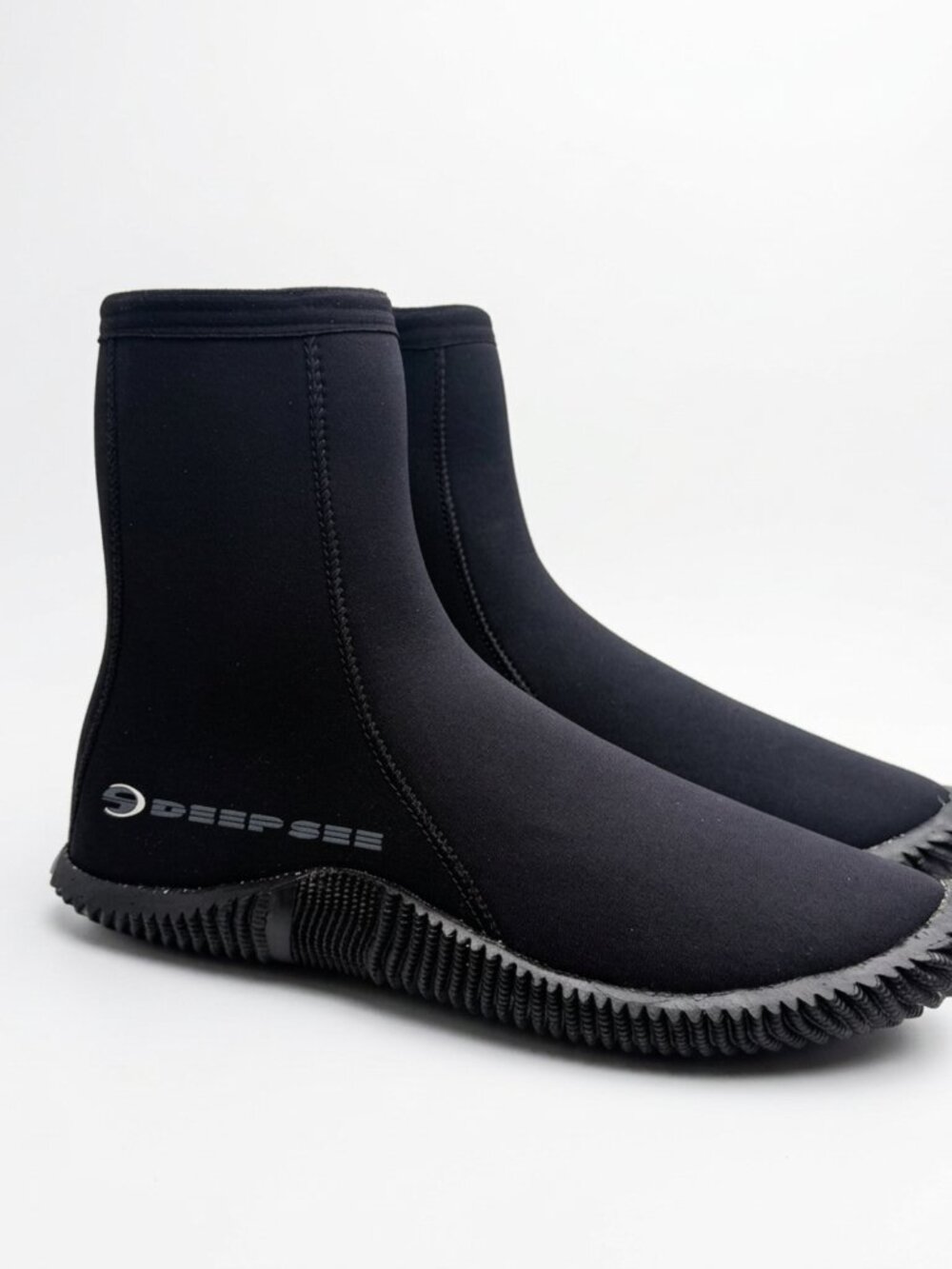 Deep See Black Zip Up Scuba Shoes Boots Zipper Swimming Diving Sea Size 10